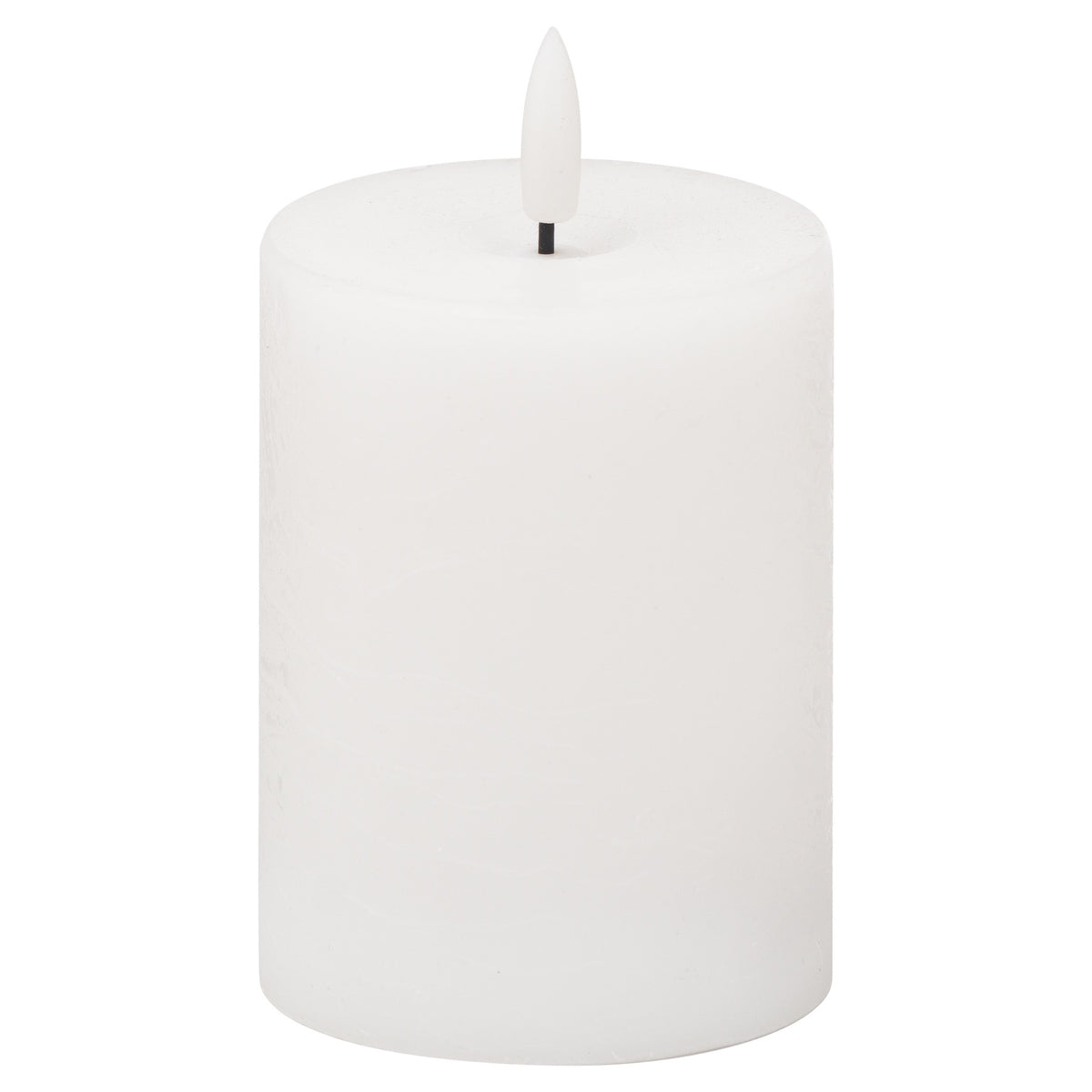 Luxe Collection Natural Glow 3x4 LED White Wax Candle