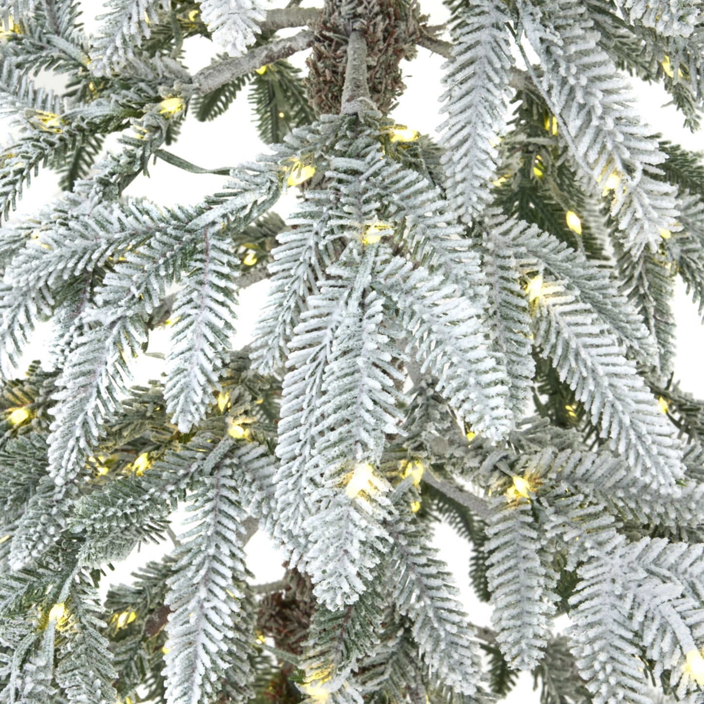 Large Snowy Woodland Pre-Lit 350 Led Christmas Tree - Christmas