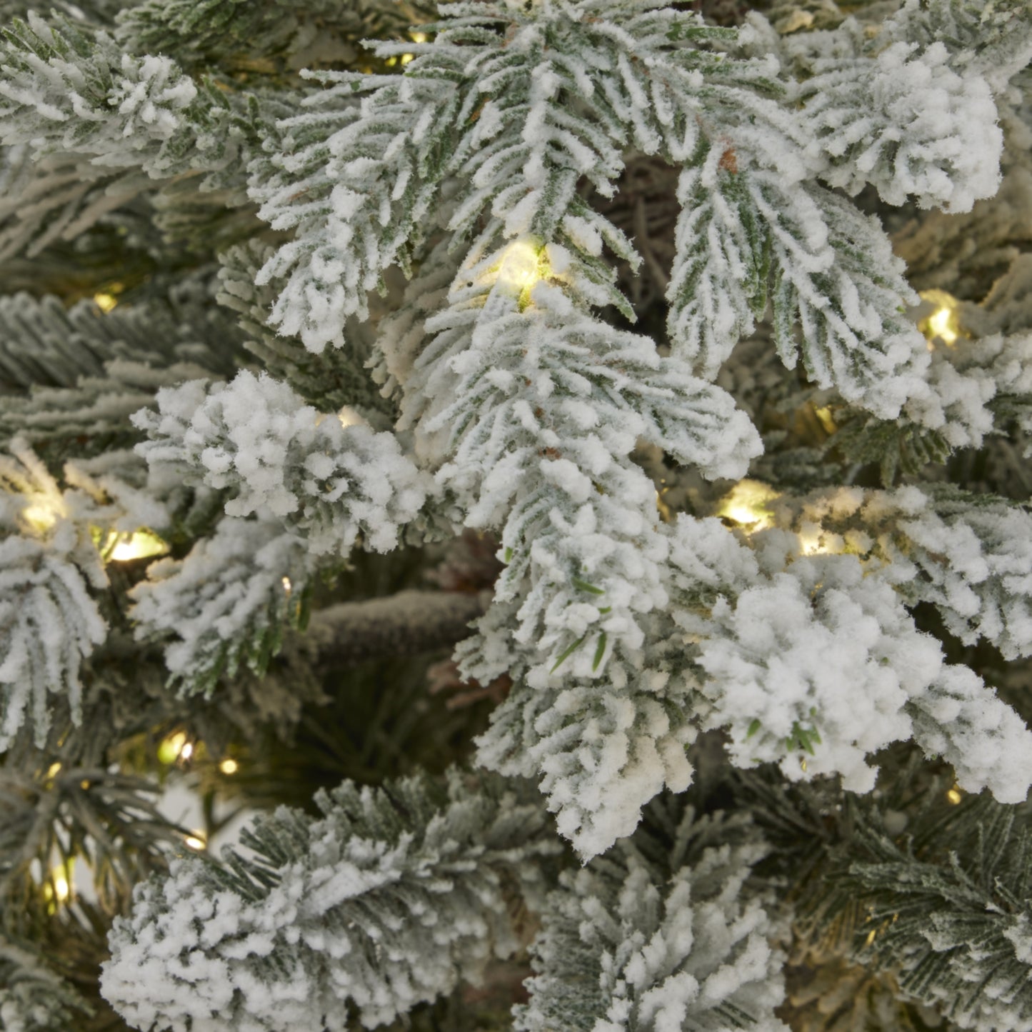 Snowy Forest Fir Pre-Lit Led 300L Christmas Tree In Pot - Christmas