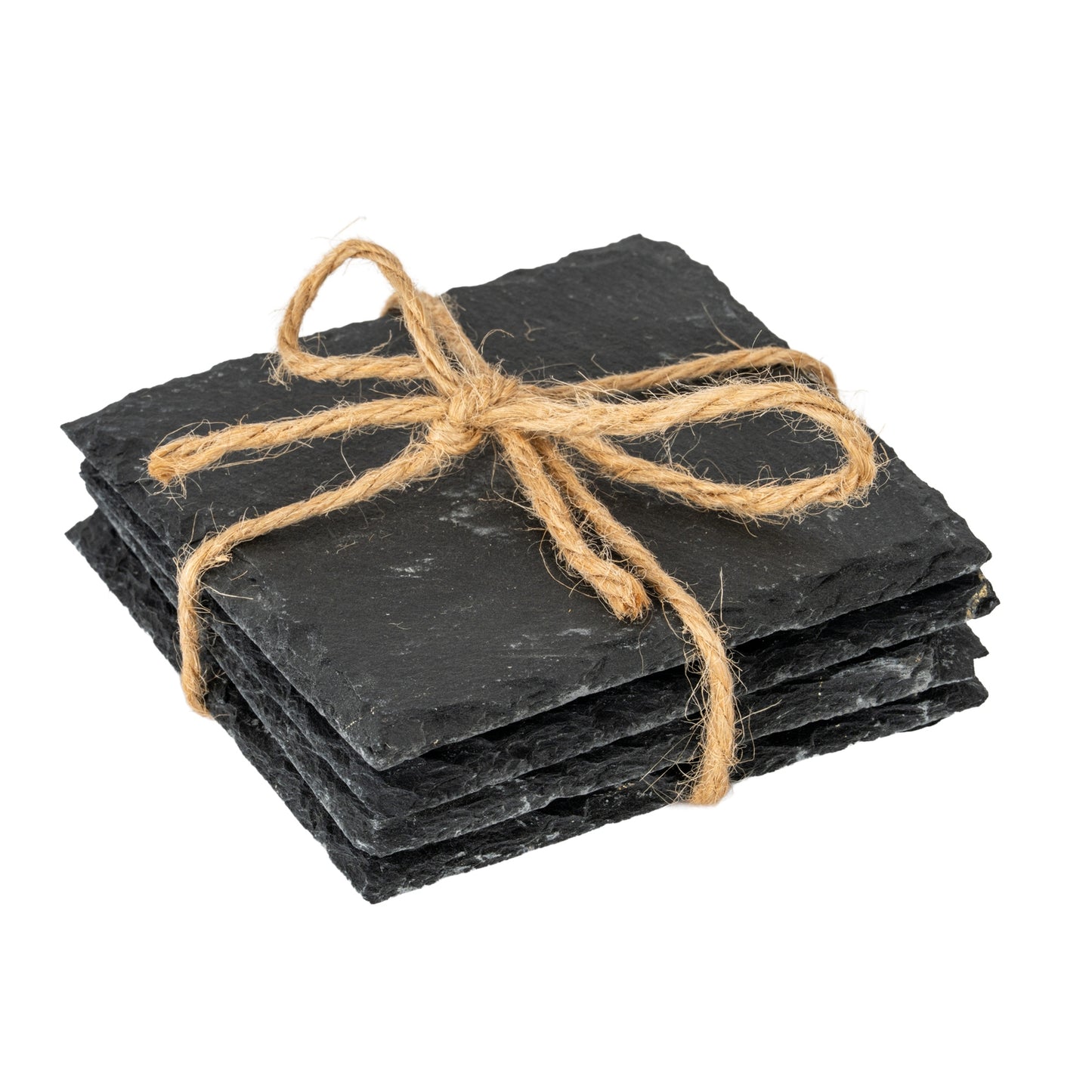 Set of Four Square Slate Coasters - Kitchen And Tableware
