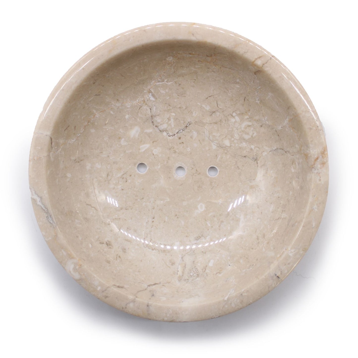 Round Honey Marble Rounded Soap Dish - Image round-honey-marble-rounded-soap-dish-ssd-07