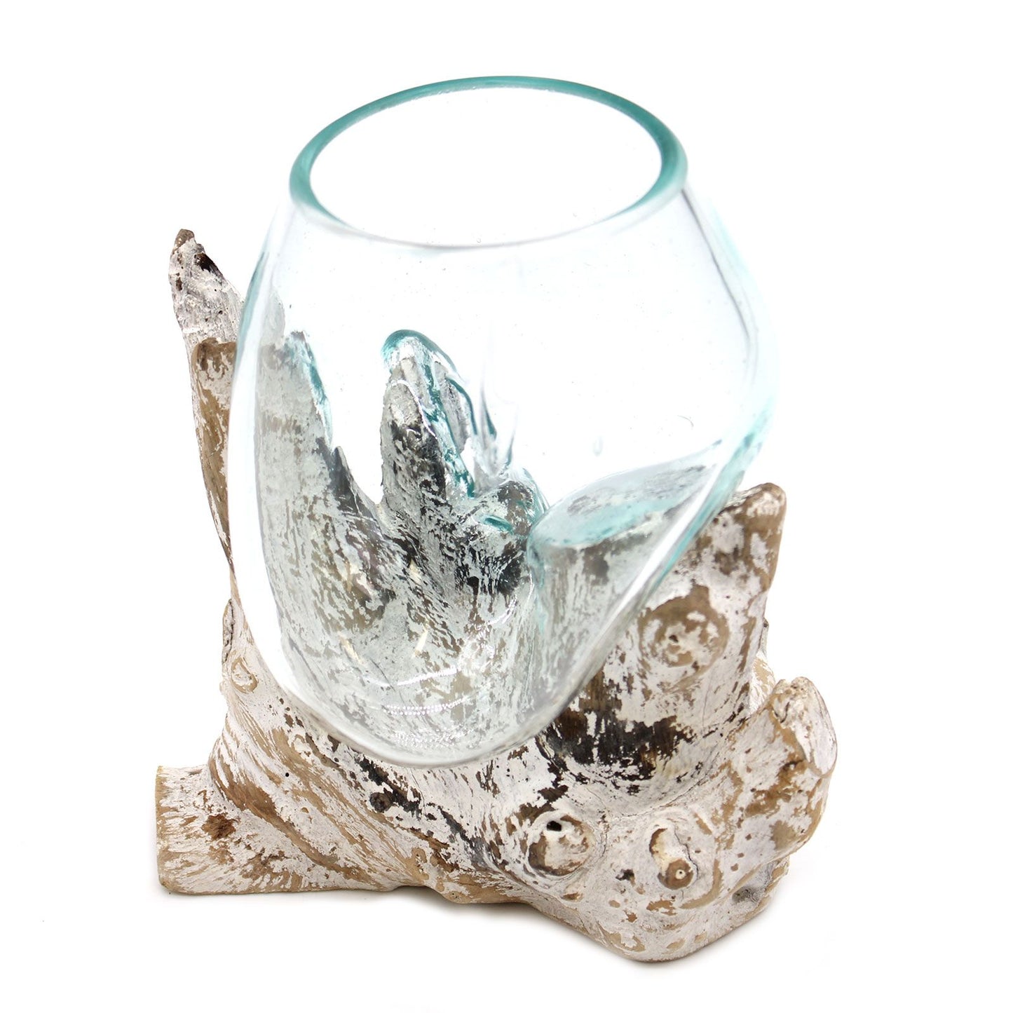 Molten Glass on Whitewash Wood - Medium Bowl - Image molten-glass-on-whitewash-wood--medium-bowl-mgw-14