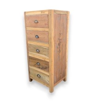 Tall set of 5 Draws - Recycled Wood - Image tall-set-of-5-draws--recycled-wood-acshop-17