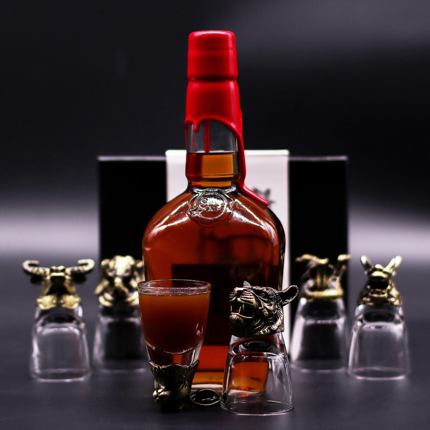 Gift Set of 6 Shot Glasses (50ml) - Mystical Creatures - Antique Bronze - Image gift-set-of-6-shot-glasses-50ml--mystical-creatures--antique-bronze-bbug-04