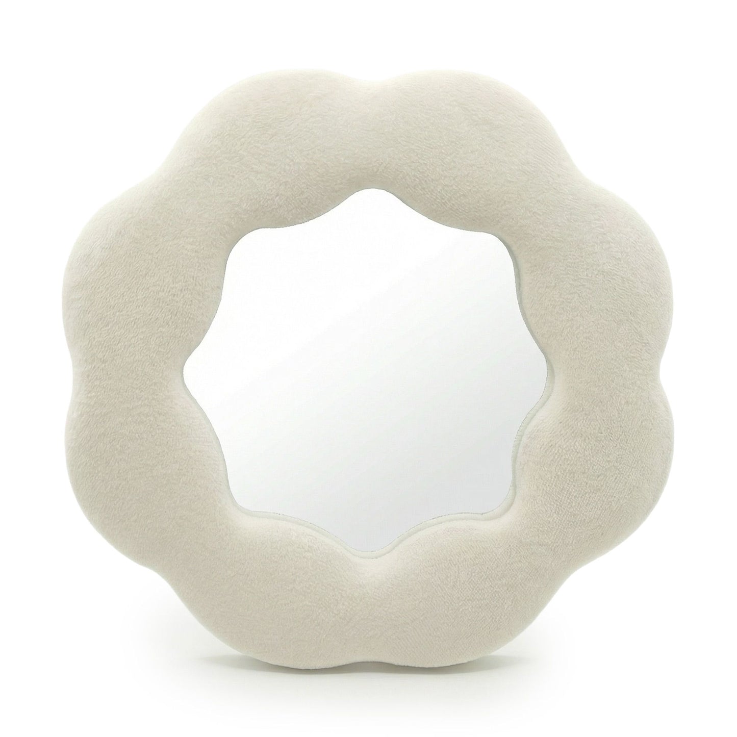 Soft Squiggly Mirror – Flower – Stone (25.4x25.4x2.3cm) - Image soft-squiggly-mirror--flower--stone-254x254x23cm-ssm-06