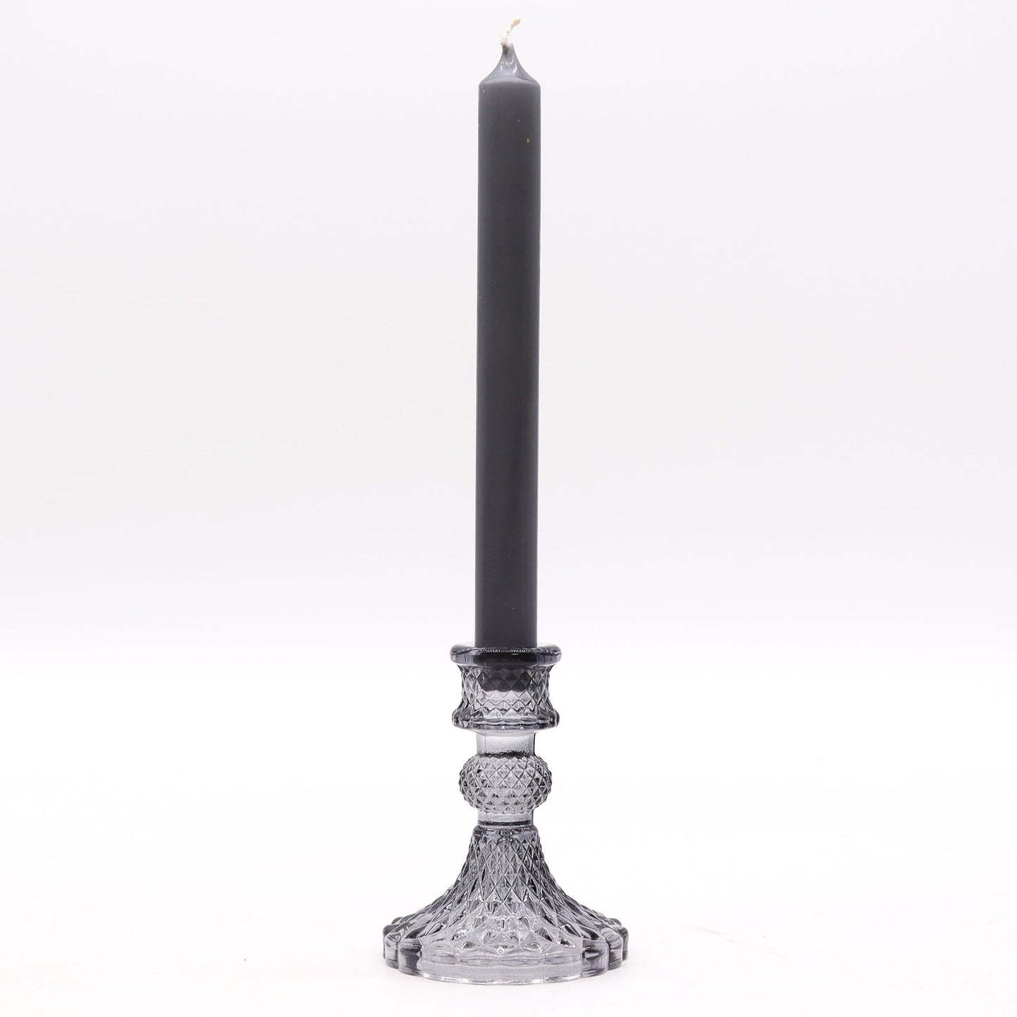 Vintage Dinner Candle Holder - Midnight Grey - Image vintage-dinner-candle-holder--midnight-grey-gchd-03