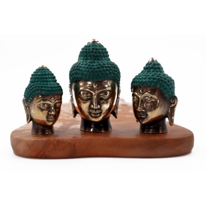 Set of 3 - Buddha Heads (asst sizes) - Image set-of-3--buddha-heads-asst-sizes-bff-22