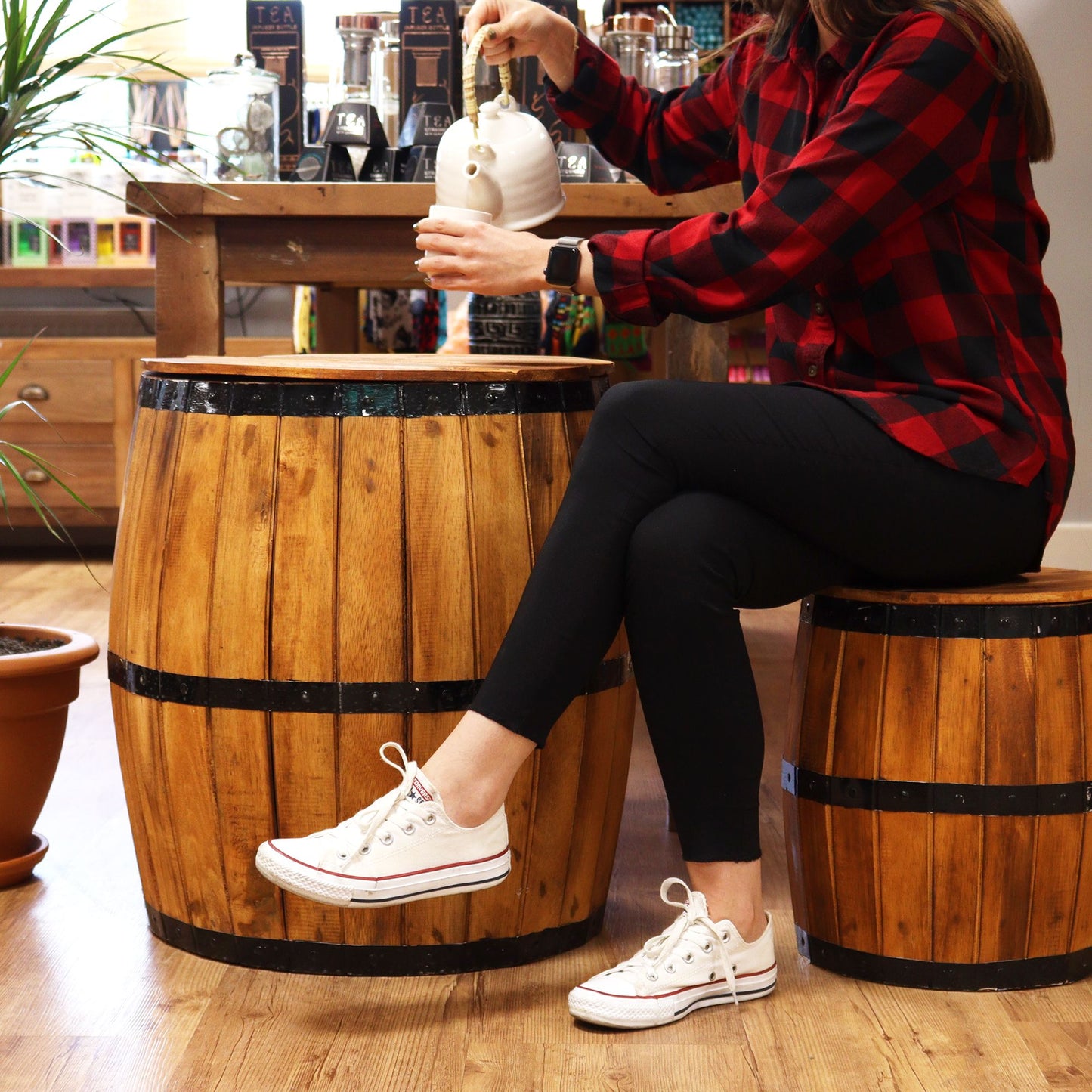 Beer Barrel Stool – Natural Wood 38 x 32 cm - Image beer-barrel-stool--natural-wood-38-x-32-cm-bts-02