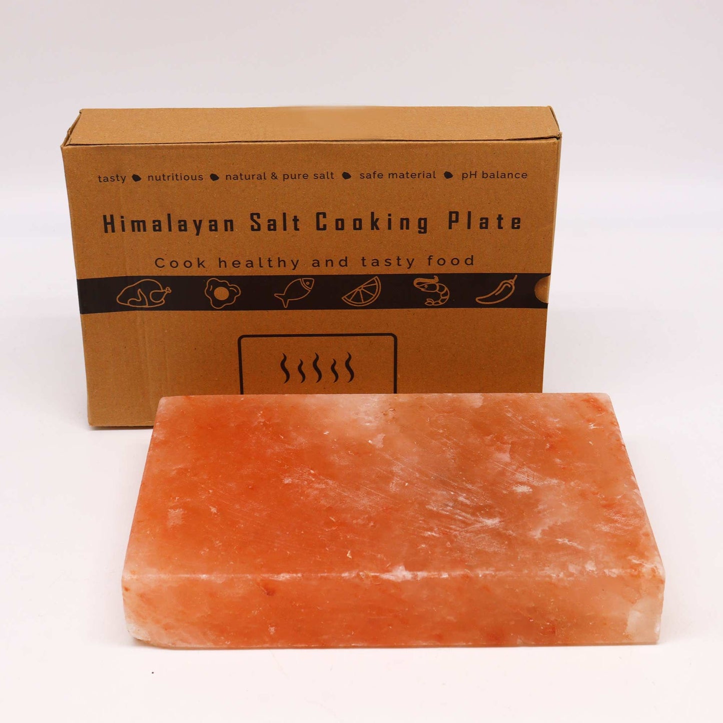 Himalayan Salt Cooking Plate - Rectangle - 30x20x5cm - Image himalayan-salt-cooking-plate--rectangle--30x20x5cm-csalt-02