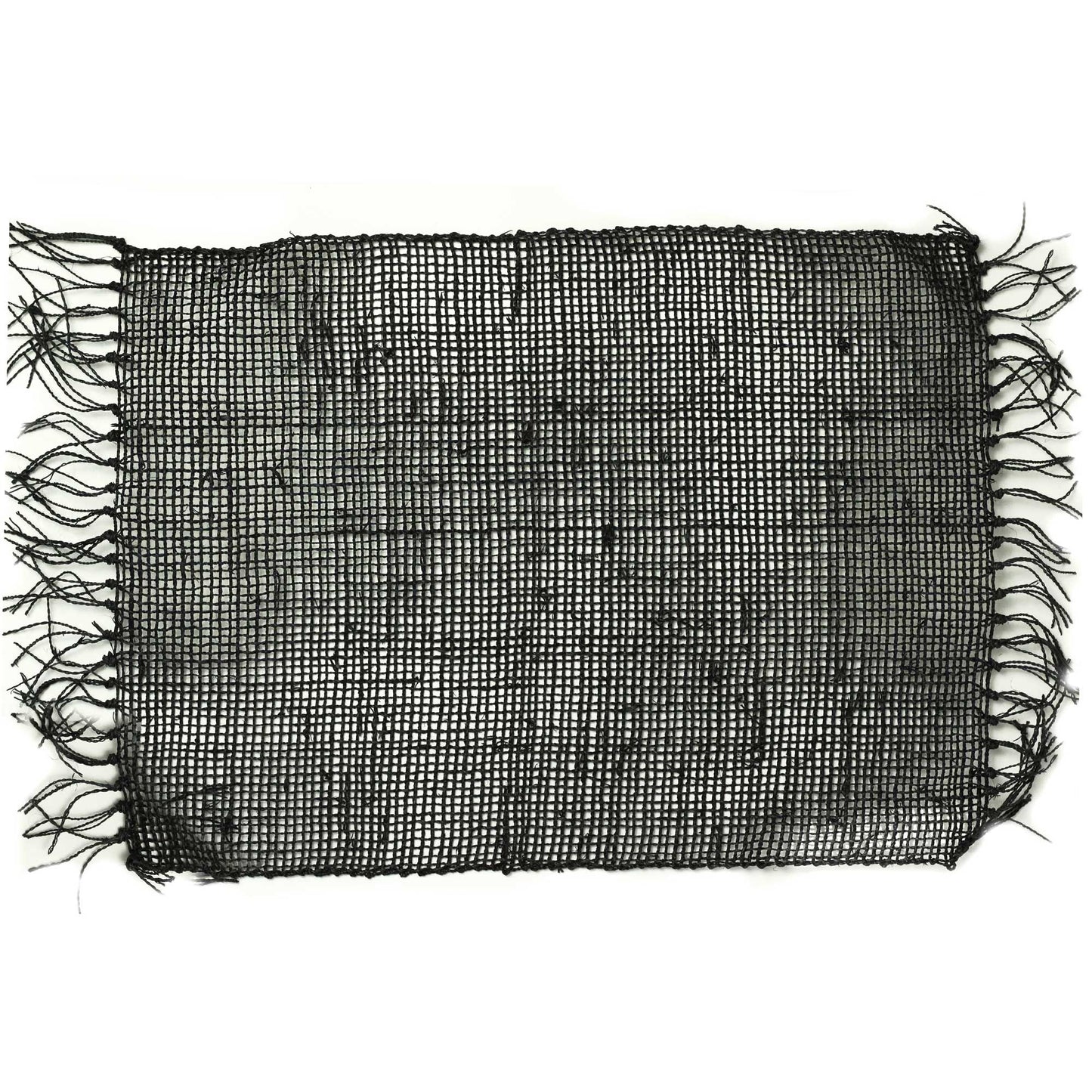 Seagrass Fringe Natural Placemat - Black - Image seagrass-fringe-natural-placemat--black-natpm-09