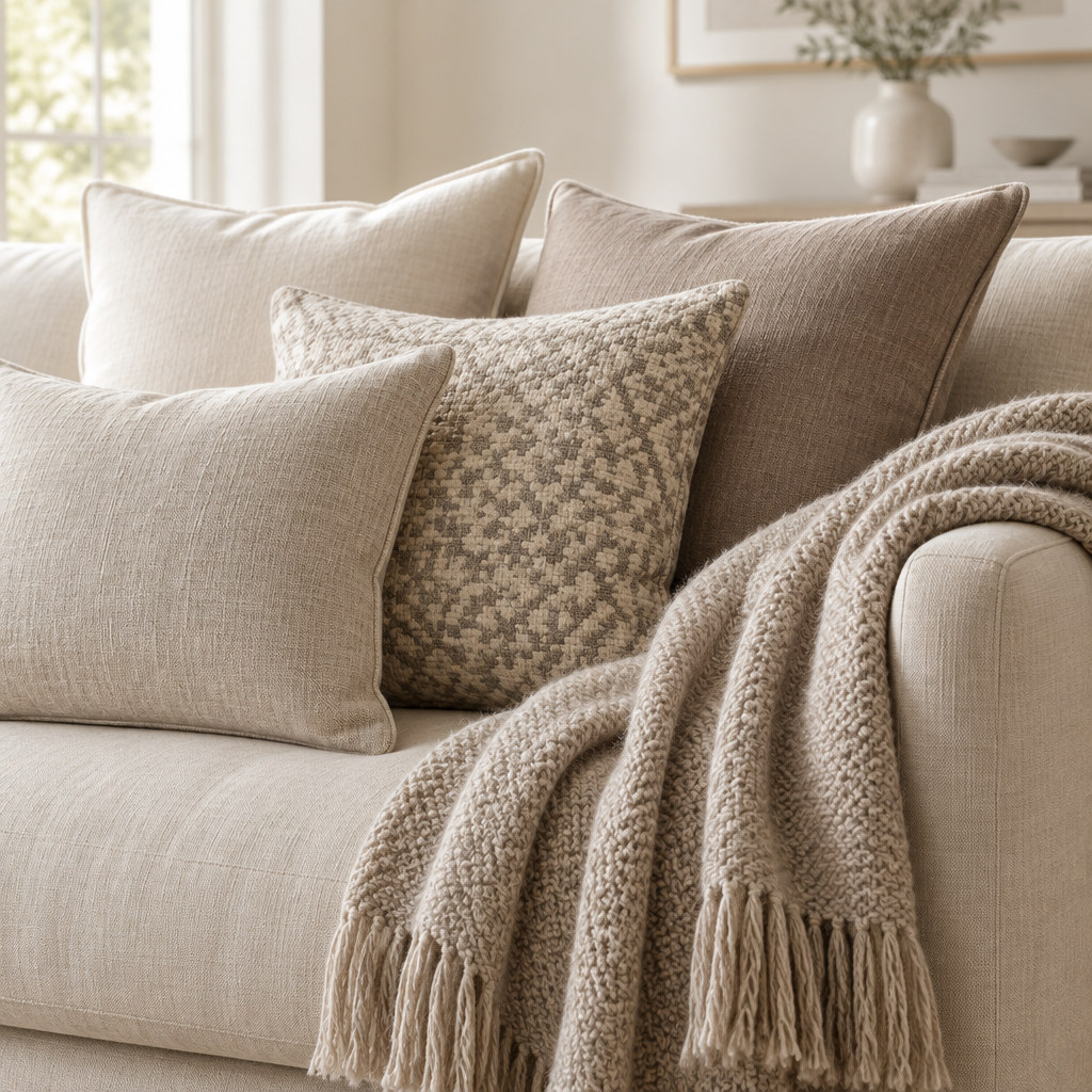 Soft Furnishings inspirational throws and cushions image