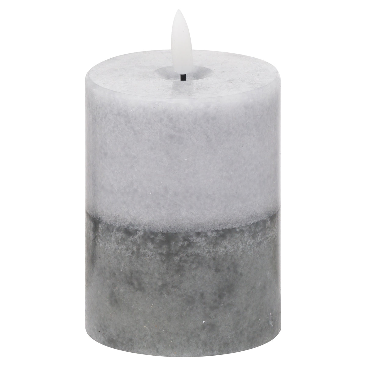 Luxe Collection Natural Glow 3x4 Stone LED Wax Candle