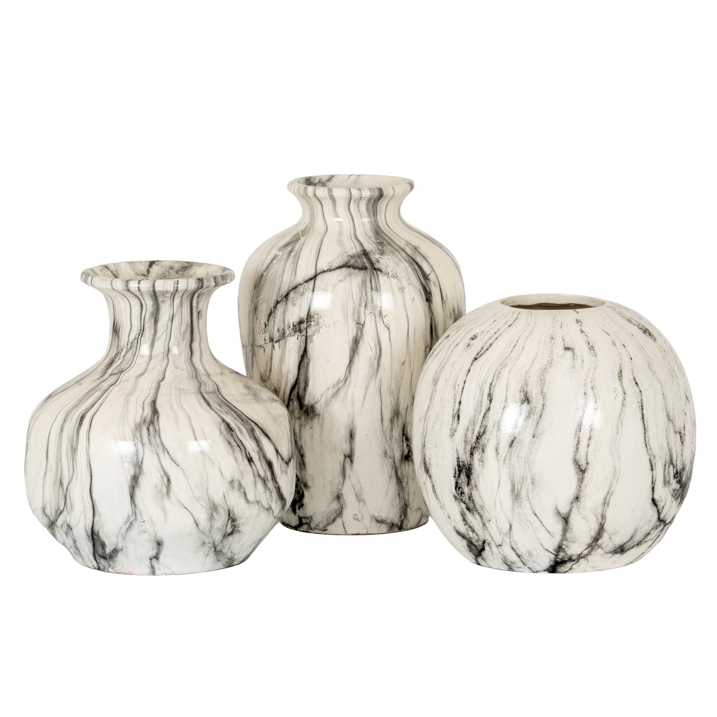 Marble Squat Vase