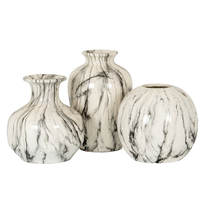 Marble Squat Vase