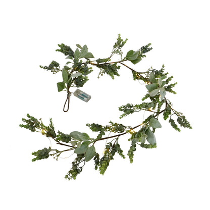 Winter Garland With Eucalyptus And Lambs Ear