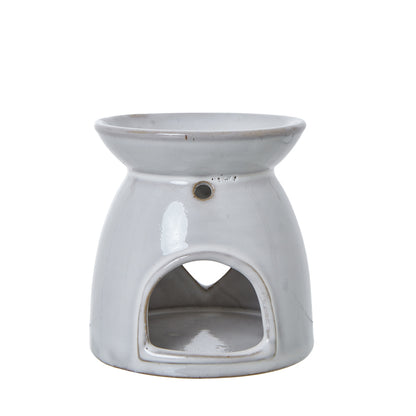 White Ceramic Heart Cut-Out Wax Melt Tealight Holder - Christmas Candles & Candle Accessories