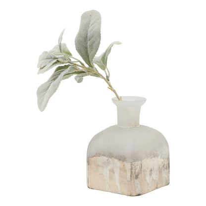 Burnished Dipped and Aged Brass Candle Holder Vase - Vases