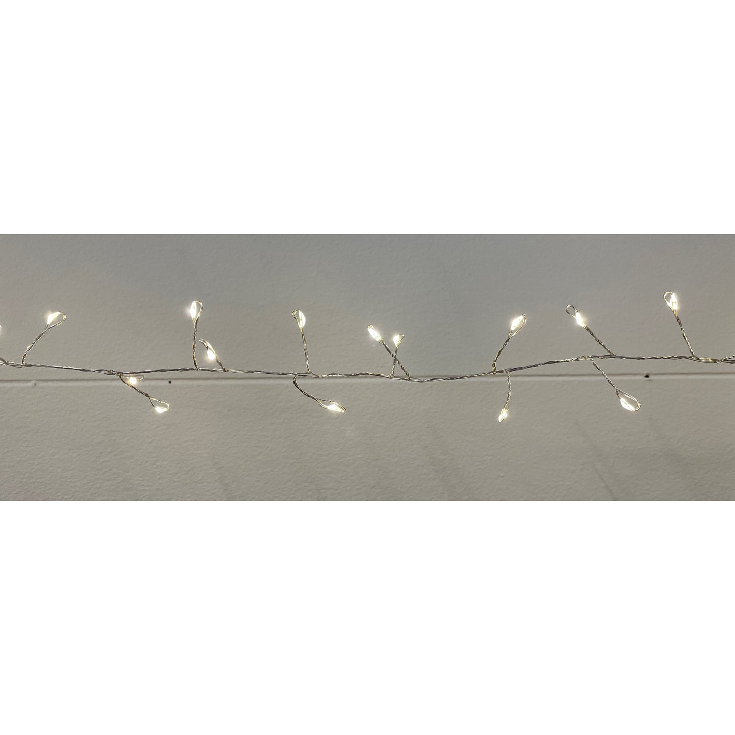 7.2m/23ft 6in Plug In LED Warm White Cluster Micro Lights - Christmas Room Decorations