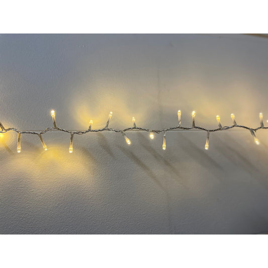 13.6m/44ft 6in Plug In LED Warm White Christmas String Light - Christmas Room Decorations