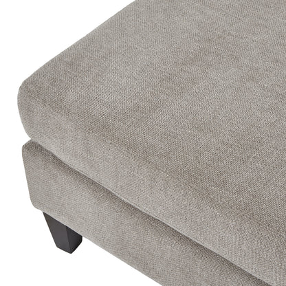 Vesper Taupe Ottoman Footstool
