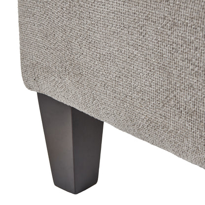 Vesper Taupe Ottoman Footstool