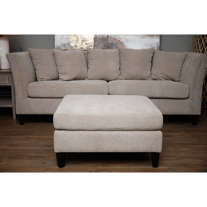 Vesper Taupe Ottoman Footstool