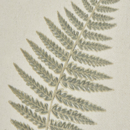 Fern Art On Texture-Torn Paper With Beaded Frame - Printed Art