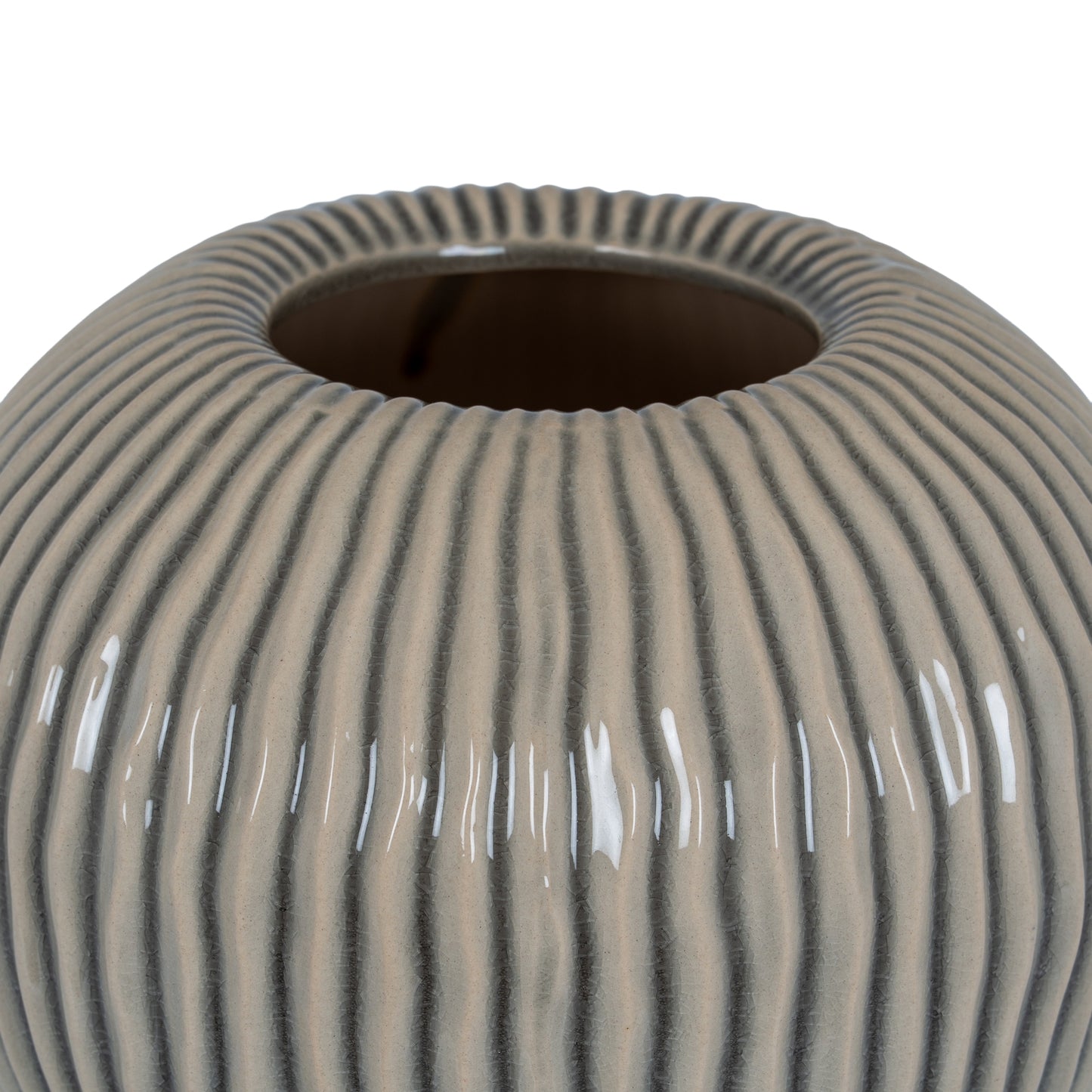 Pallida Collection Small Striped Vase - Vases