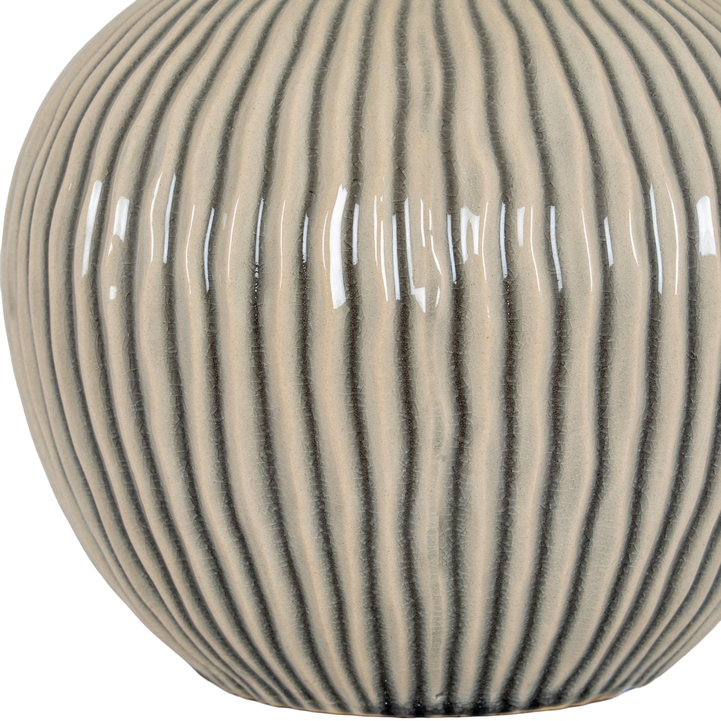 Pallida Collection Small Striped Vase - Vases