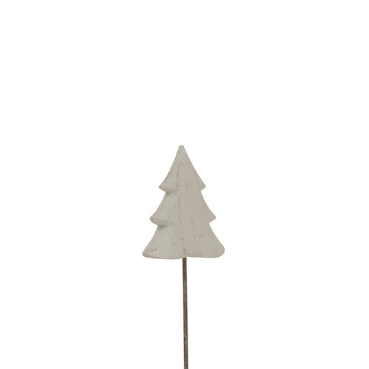 Whitewashed Rustic Tree On Stand
