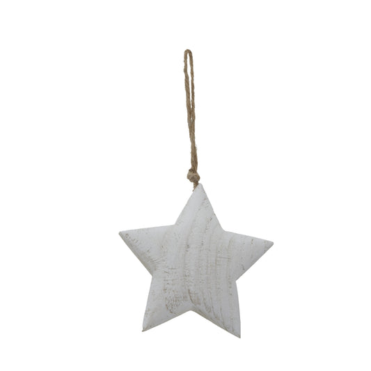 Whitewashed Rustic Hanging Star