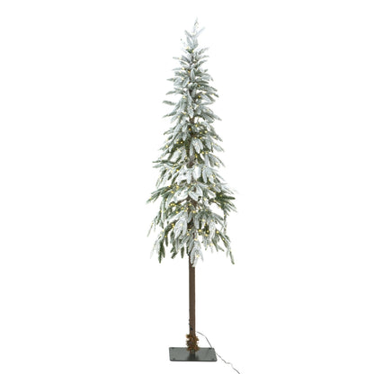 Large Snowy Woodland Pre-Lit 350 Led Christmas Tree - Christmas
