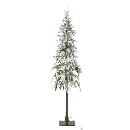 Large Snowy Woodland Pre-Lit 350 Led Christmas Tree - Christmas