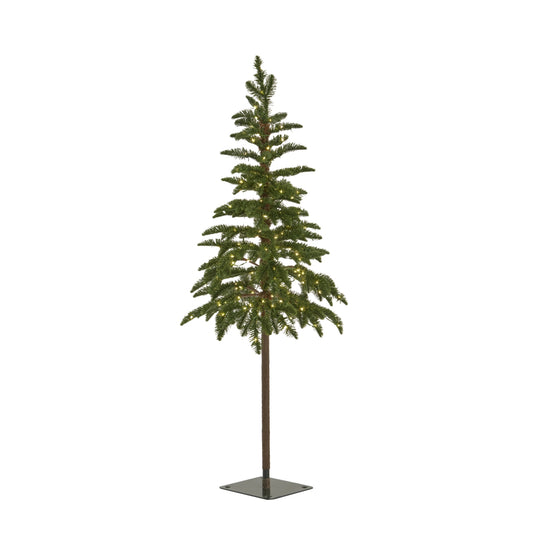 Medium Green Woodland Pre-Lit 200 Led Christmas Tree - Christmas