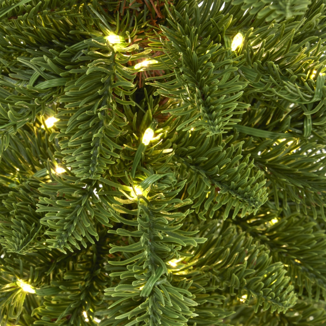 Medium Green Woodland Pre-Lit 200 Led Christmas Tree - Christmas
