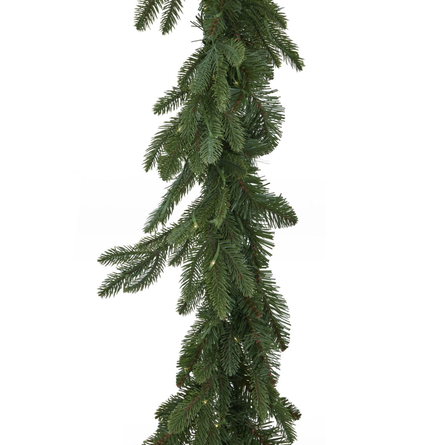 Green Pre-Lit Woodland 200 Led Fir Christmas Garland - Christmas Wreaths & Garlands
