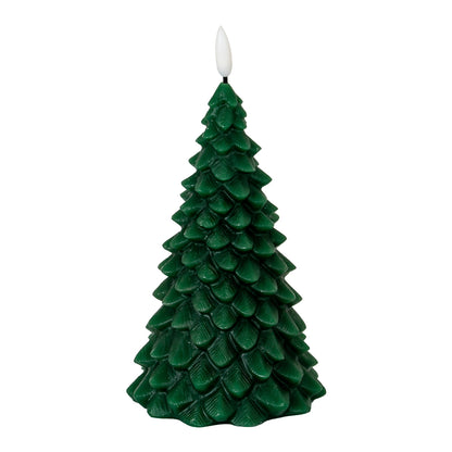 Luxe Collection Natural Glow Green Tree LED Wax Candle