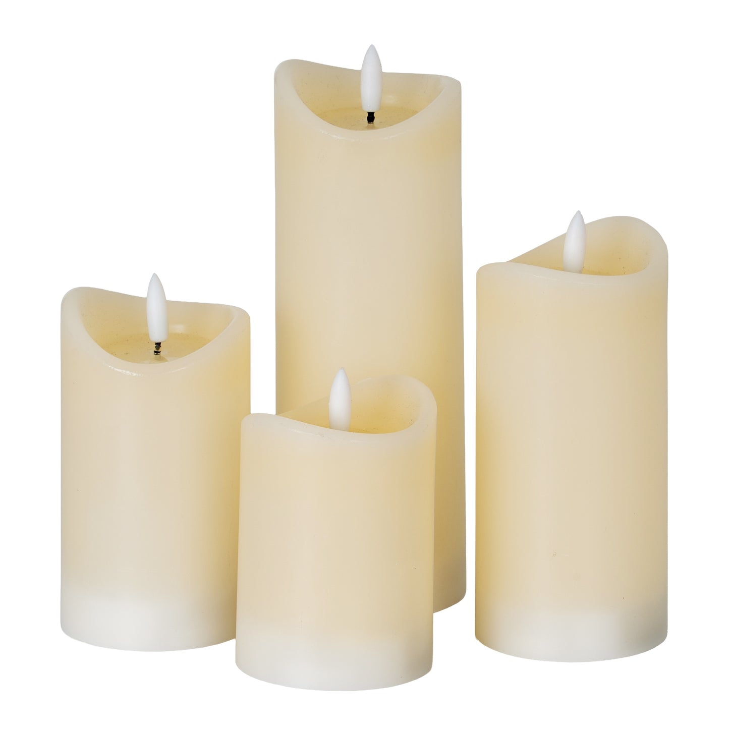 Luxe Collection Natural Glow 2.75x5 Cream Melted LED Candle - LED