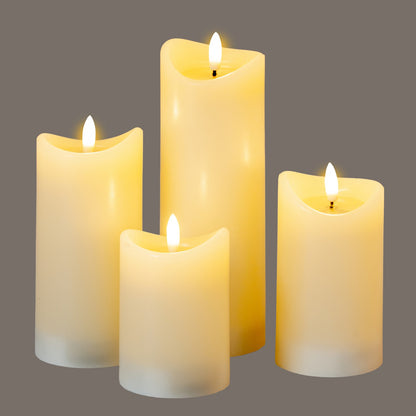Luxe Collection Natural Glow 2.75x5 Cream Melted LED Candle - LED