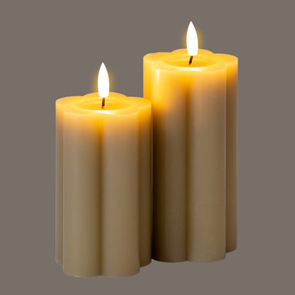 Luxe Collection Natural Glow 2.75x5 Stone LED Candle - LED
