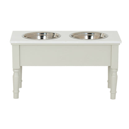 Belmont Collection Pet Feeder Table - Storage Cabinets