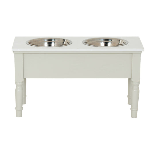Belmont Collection Pet Feeder Table - Storage Cabinets
