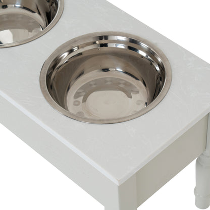 Belmont Collection Pet Feeder Table - Storage Cabinets
