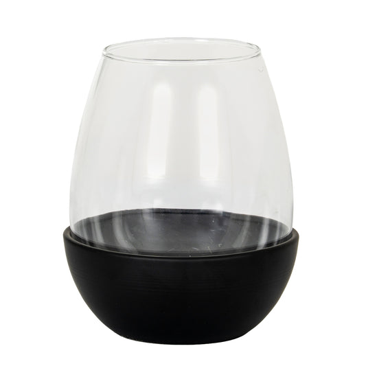 Neris Medium Candle Holder With Glass Goblet