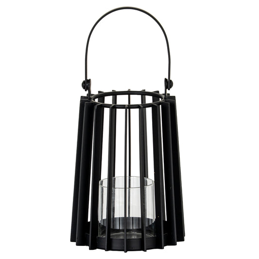 Lynk Small Lantern With Handle And Glass Candle Holder