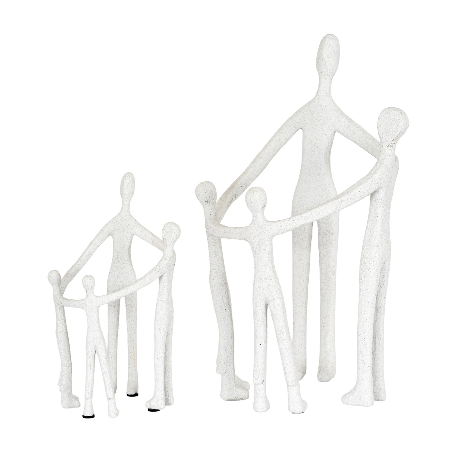 Kin Medium Family Ornament, white abstract family figurine sculpture, modern home decor gift, contemporary decorative ornament UK