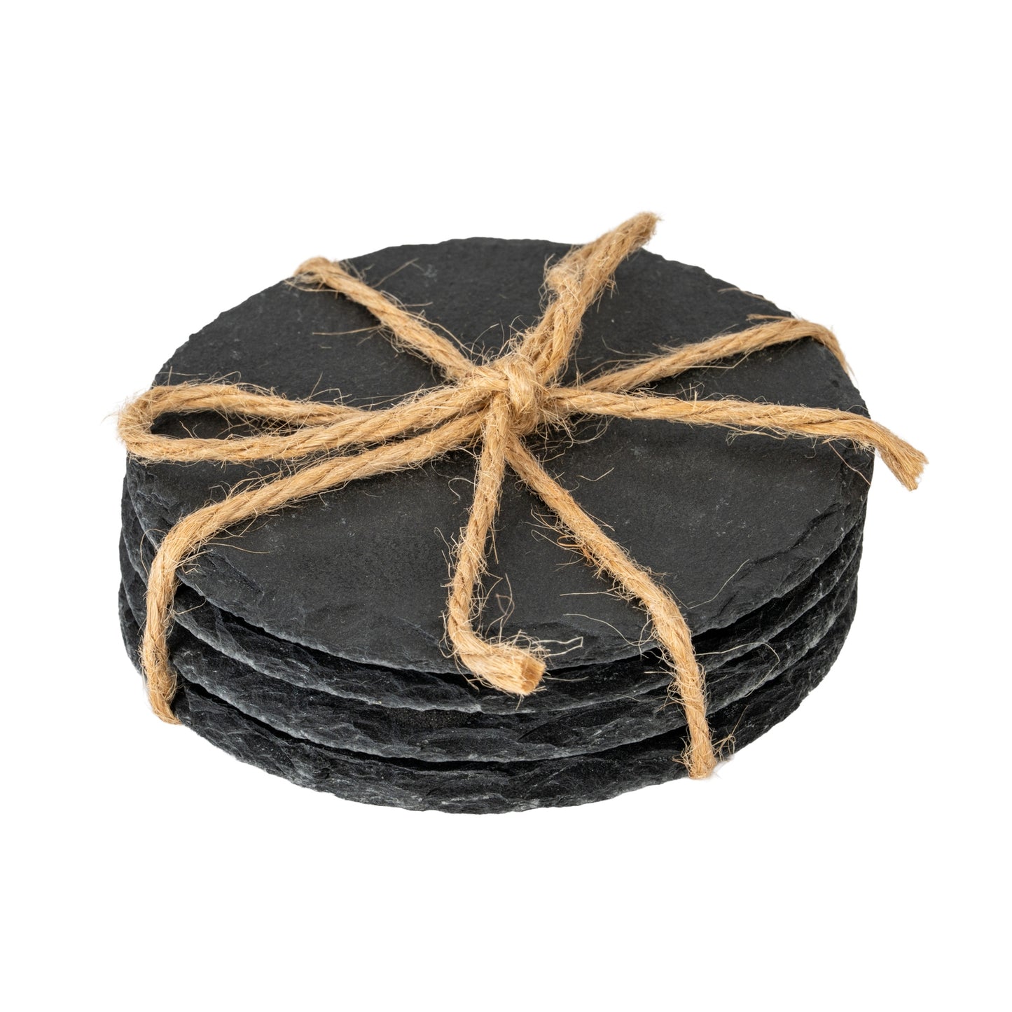 Set of Four Round Slate Coasters - Kitchen And Tableware