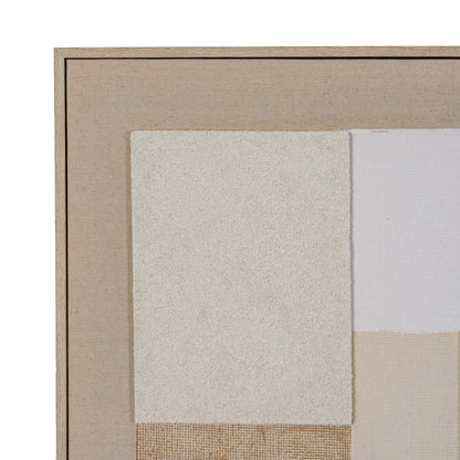 Lumera Linen Textured Canvas in Frame - Handpainted Art