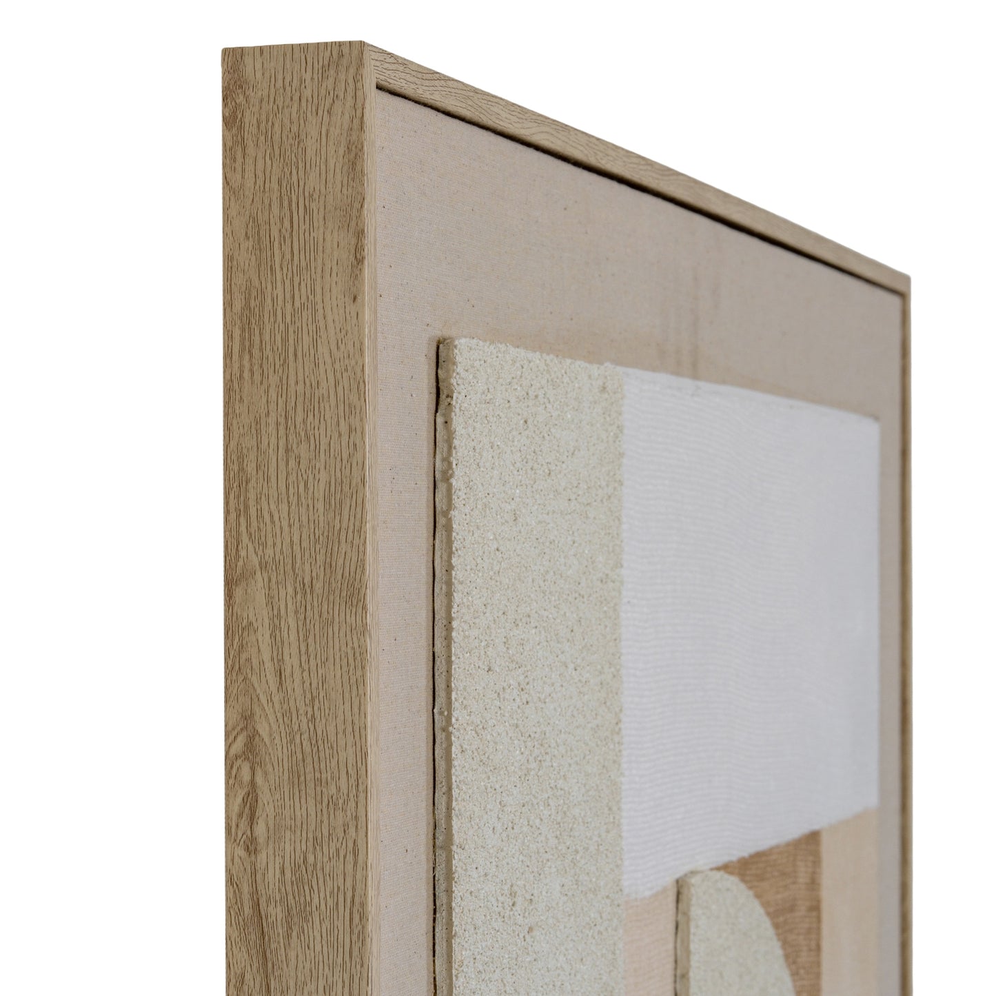 Lumera Linen Textured Canvas in Frame - Handpainted Art