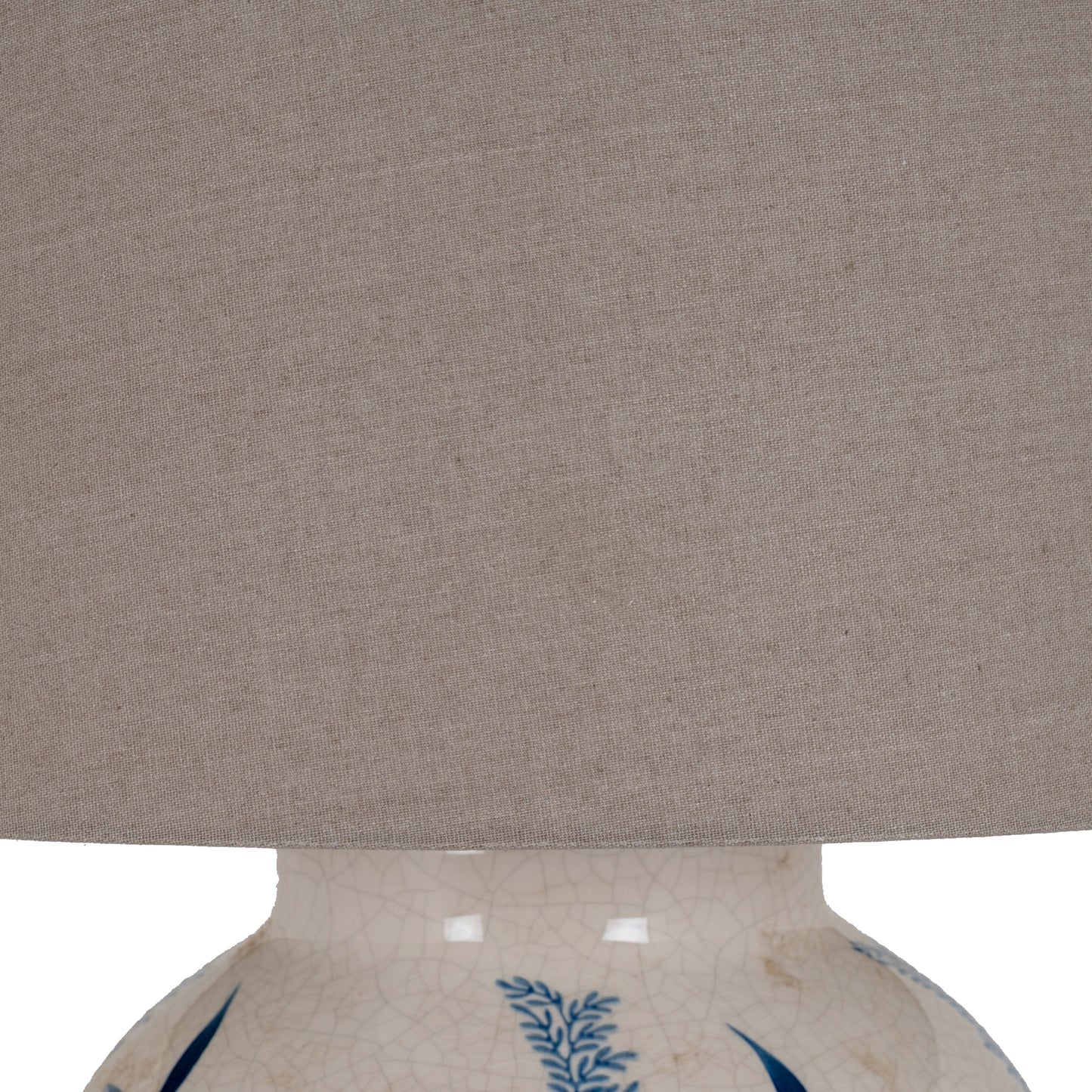Blue Flora Ceramic Pot Lamp